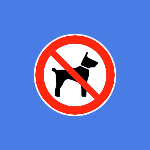 Prohibido el ingreso de mascotas