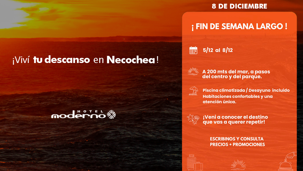 Fin de Semana Diciembre en Necochea